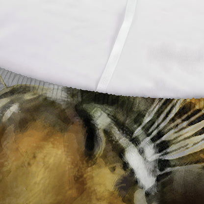 Tiger Painting Print Sofa Cover