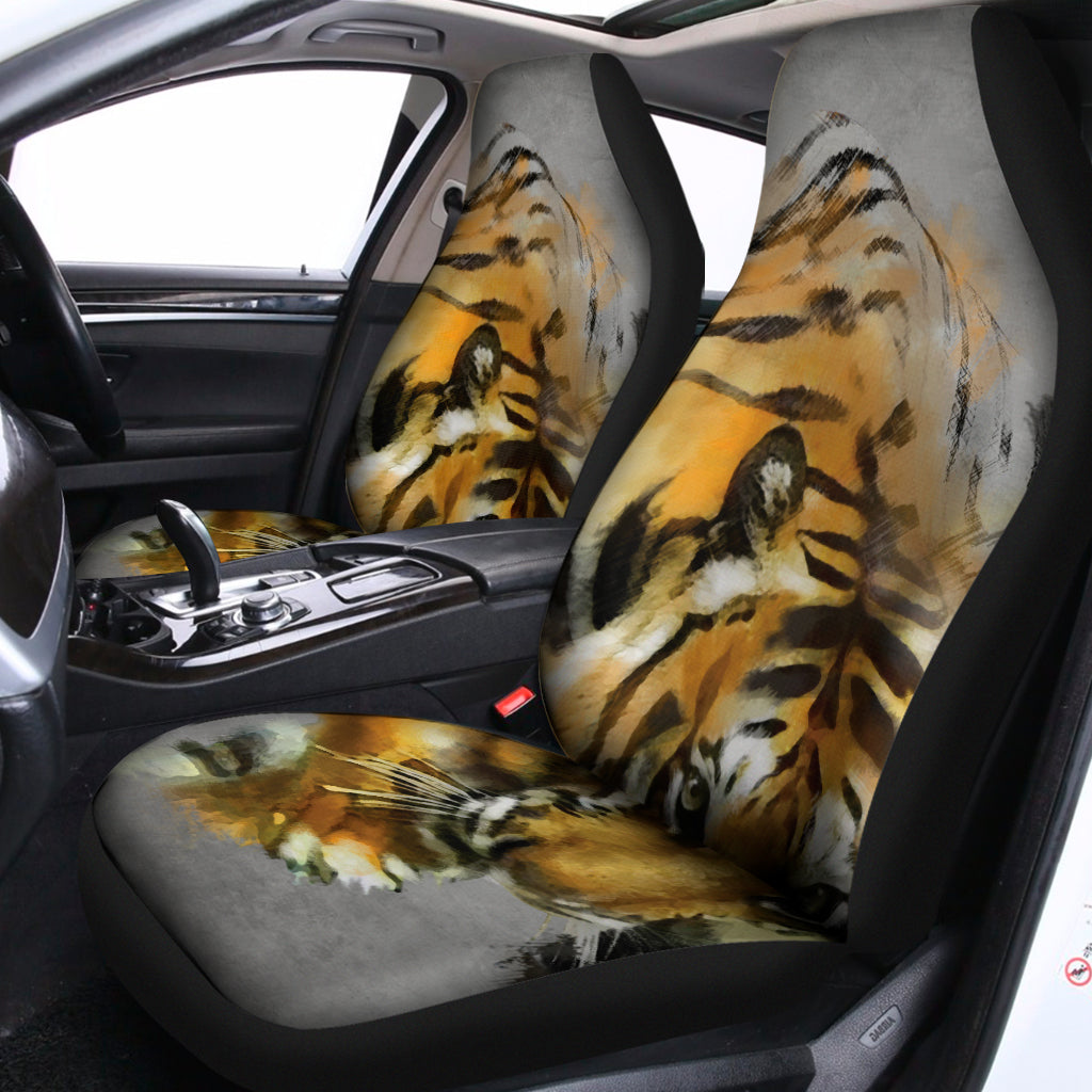 Tiger Painting Print Universal Fit Car Seat Covers