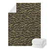 Tiger Stripe Camouflage Pattern Print Blanket