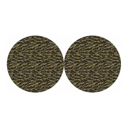 Tiger Stripe Camouflage Pattern Print Car Coasters