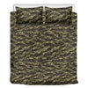 Tiger Stripe Camouflage Pattern Print Duvet Cover Bedding Set