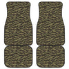 Tiger Stripe Camouflage Pattern Print Front and Back Car Floor Mats