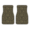 Tiger Stripe Camouflage Pattern Print Front Car Floor Mats