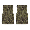 Tiger Stripe Camouflage Pattern Print Front Car Floor Mats