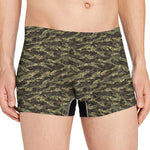 Tiger Stripe Camouflage Pattern Print Men's Boxer Briefs