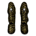 Tiger Stripe Camouflage Pattern Print Muay Thai Shin Guards