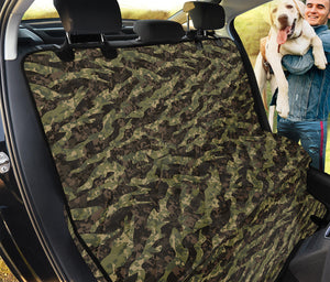 Tiger Stripe Camouflage Pattern Print Pet Car Back Seat Cover