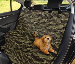 Tiger Stripe Camouflage Pattern Print Pet Car Back Seat Cover