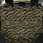 Tiger Stripe Camouflage Pattern Print Pet Car Back Seat Cover