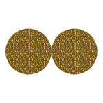 Tiki Luau Pattern Print Car Coasters