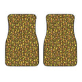 Tiki Luau Pattern Print Front Car Floor Mats