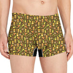 Tiki Luau Pattern Print Men's Boxer Briefs