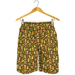 Tiki Luau Pattern Print Men's Shorts