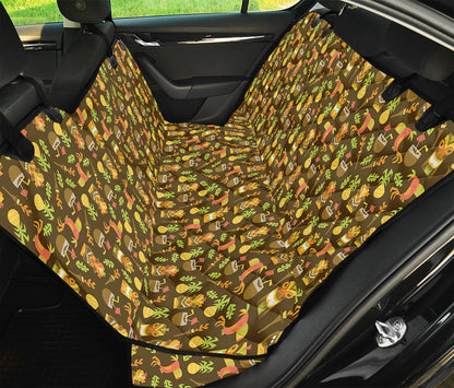 Tiki Luau Pattern Print Pet Car Back Seat Cover