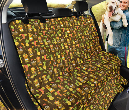 Tiki Luau Pattern Print Pet Car Back Seat Cover