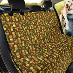 Tiki Luau Pattern Print Pet Car Back Seat Cover