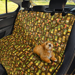 Tiki Luau Pattern Print Pet Car Back Seat Cover