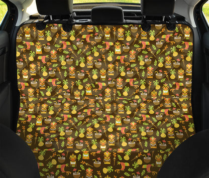 Tiki Luau Pattern Print Pet Car Back Seat Cover