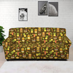 Tiki Luau Pattern Print Sofa Cover