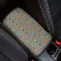 Tiki Totem Pattern Print Car Center Console Cover