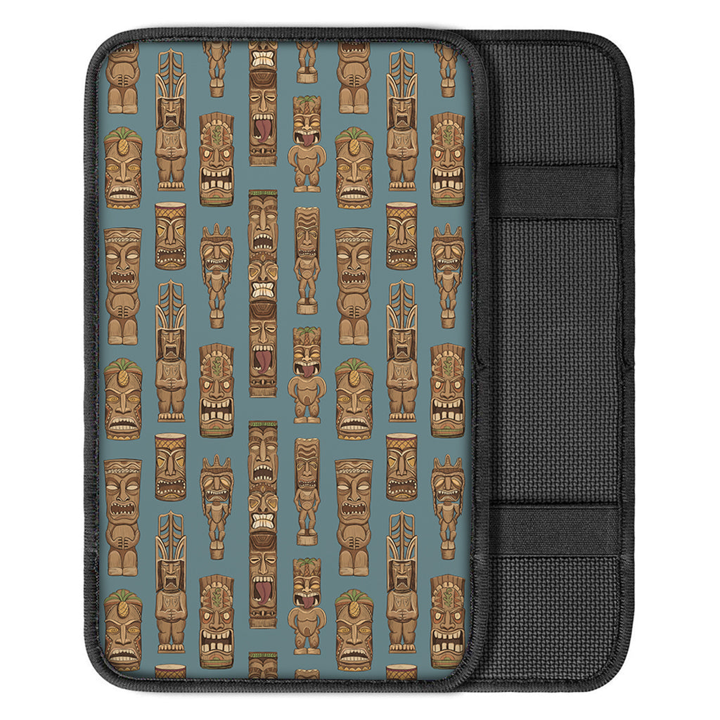Tiki Totem Pattern Print Car Center Console Cover