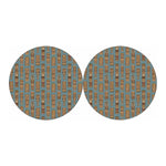 Tiki Totem Pattern Print Car Coasters