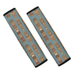 Tiki Totem Pattern Print Car Seat Belt Covers