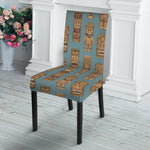 Tiki Totem Pattern Print Dining Chair Slipcover
