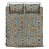 Tiki Totem Pattern Print Duvet Cover Bedding Set