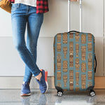 Tiki Totem Pattern Print Luggage Cover
