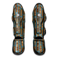 Tiki Totem Pattern Print Muay Thai Shin Guards