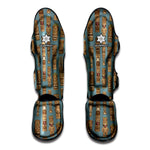 Tiki Totem Pattern Print Muay Thai Shin Guard