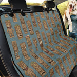Tiki Totem Pattern Print Pet Car Back Seat Cover