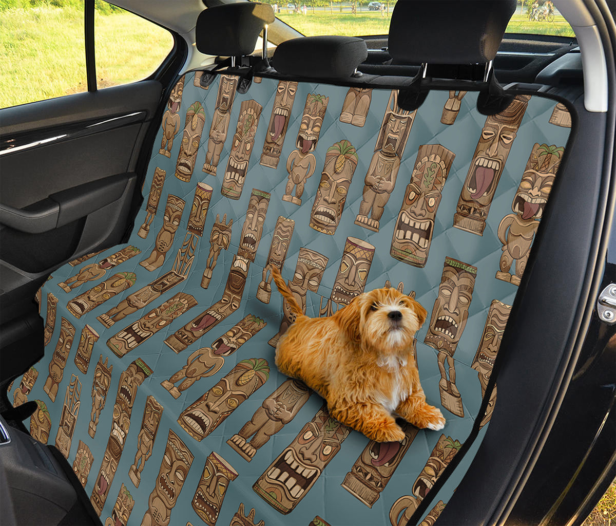 Tiki Totem Pattern Print Pet Car Back Seat Cover