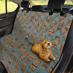 Tiki Totem Pattern Print Pet Car Back Seat Cover