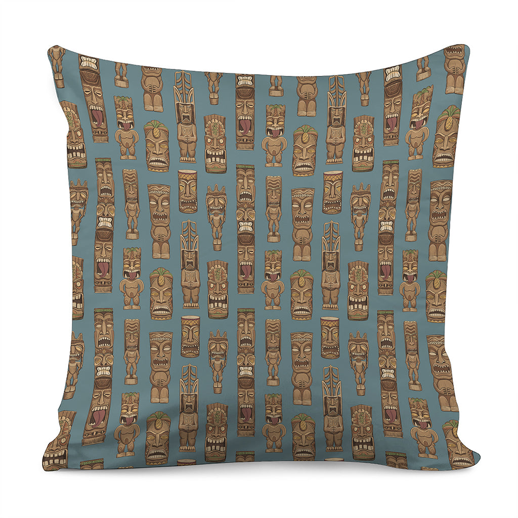 Tiki Totem Pattern Print Pillow Cover