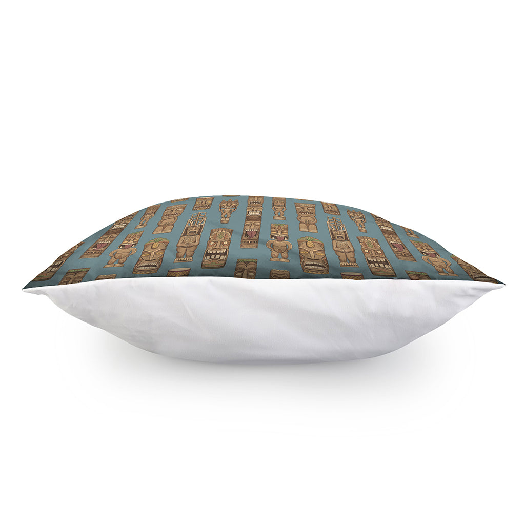Tiki Totem Pattern Print Pillow Cover