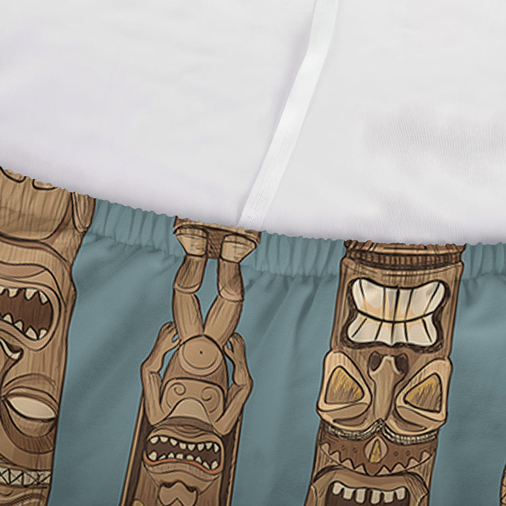 Tiki Totem Pattern Print Sofa Cover