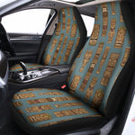 Tiki Totem Pattern Print Universal Fit Car Seat Covers