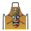 Tiki Totem Print Apron