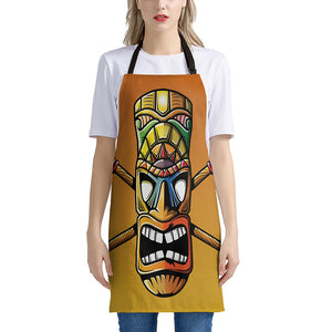 Tiki Totem Print Apron