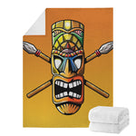 Tiki Totem Print Blanket
