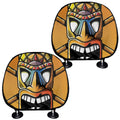 Tiki Totem Print Car Headrest Covers