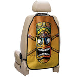 Tiki Totem Print Car Seat Organizers