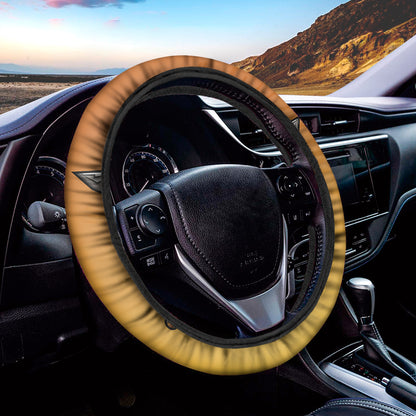 Tiki Totem Print Car Steering Wheel Cover