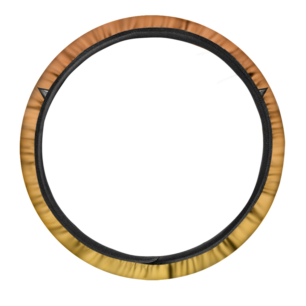 Tiki Totem Print Car Steering Wheel Cover