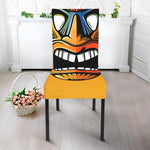 Tiki Totem Print Dining Chair Slipcover