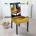 Tiki Totem Print Dining Chair Slipcover