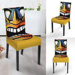 Tiki Totem Print Dining Chair Slipcover