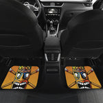 Tiki Totem Print Front and Back Car Floor Mats